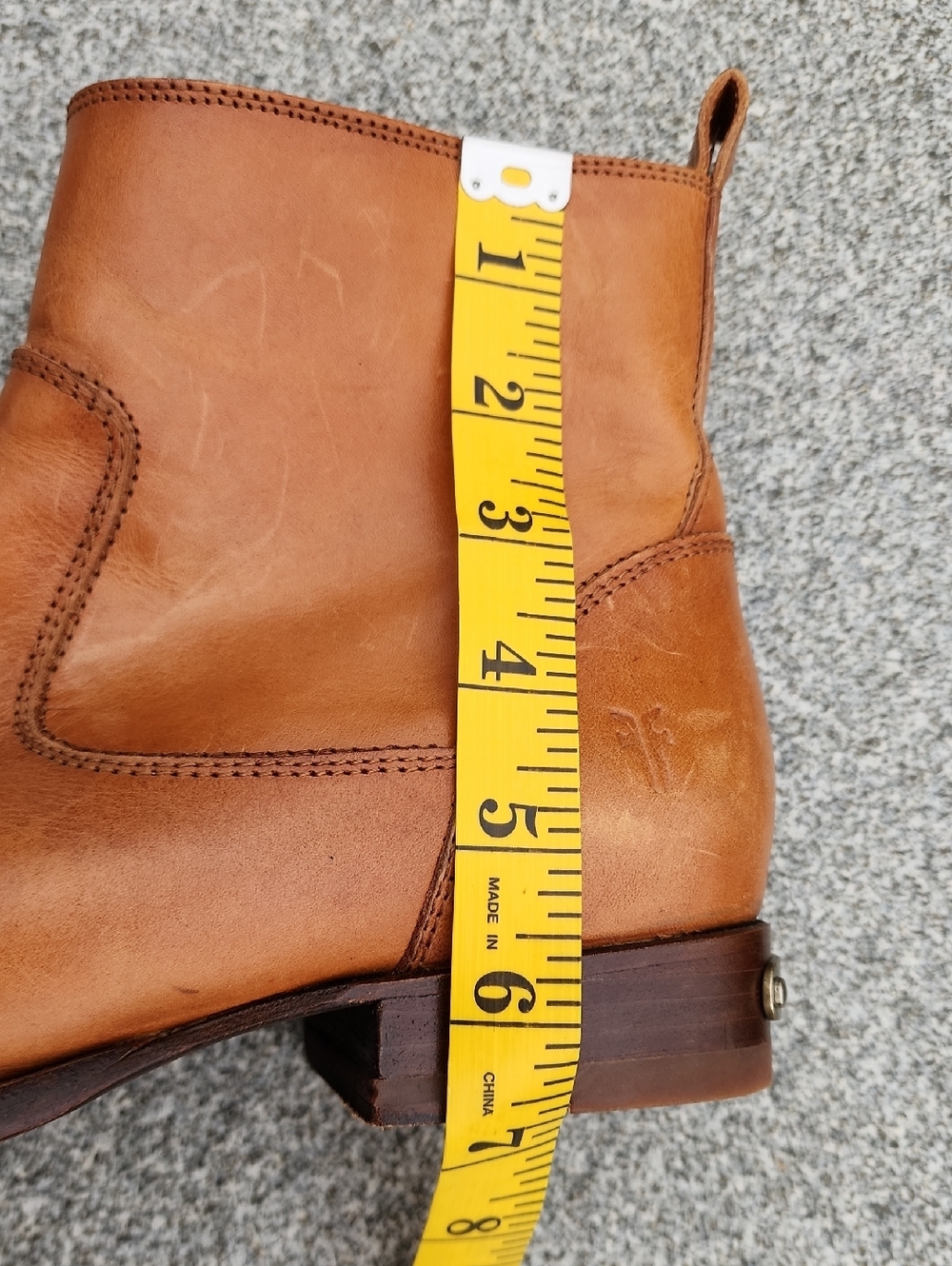 Frye Ankle Boots Side Zipper Size 8 B - Picture 5 of 16